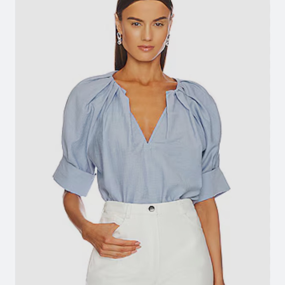 🟣 BOGO! A.L.C. Carey Cotton and Linen Top